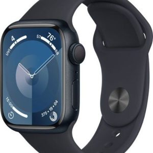 Apple Watch Series 9 GPS 41mm Aluminum Case with Midnight Sport Band (Medium/Large) - Midnight - Image 1