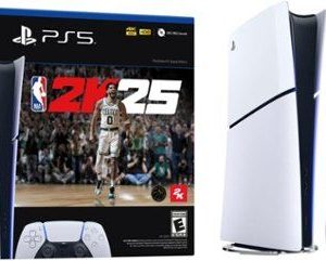 Sony - PlayStation 5 Slim Console Digital Edition NBA 2K25 Bundle - Black - Image 1